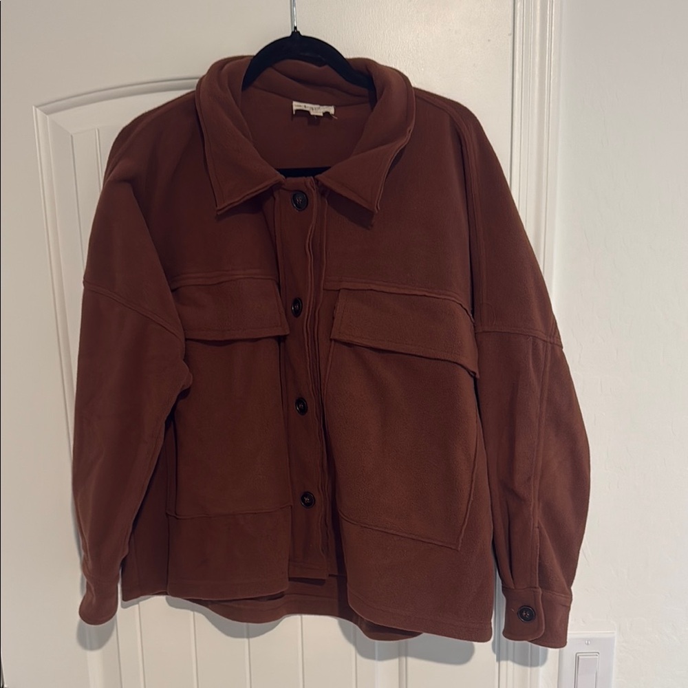 Brown Button-Up Jacket